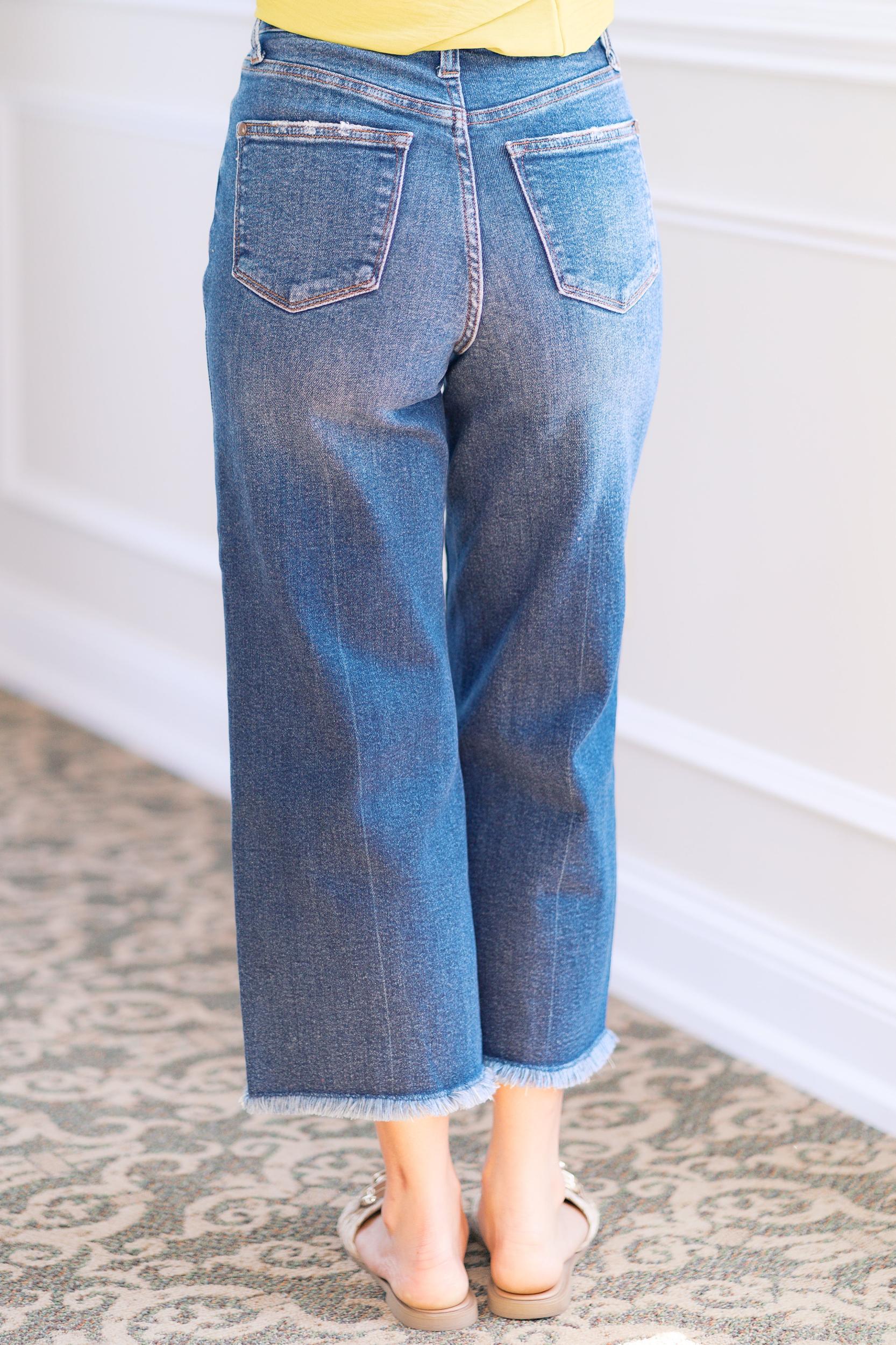 Weekend Stroll Judy Blue Crops Product Image