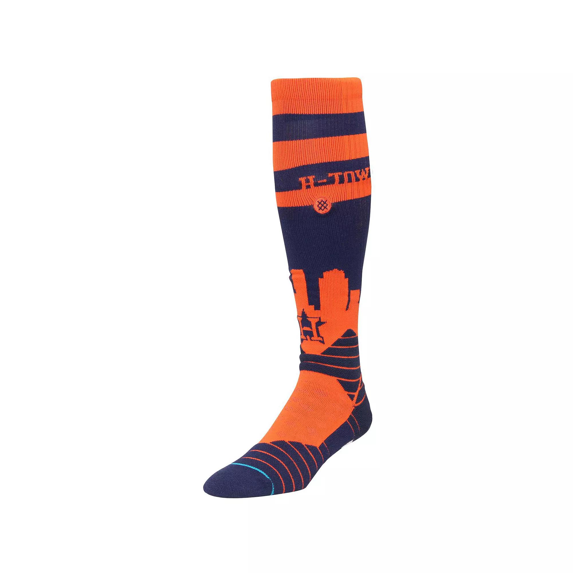 Men's Stance Navy Houston Astros Diamond Pro OTC Socks, Size: Large, Blue Product Image