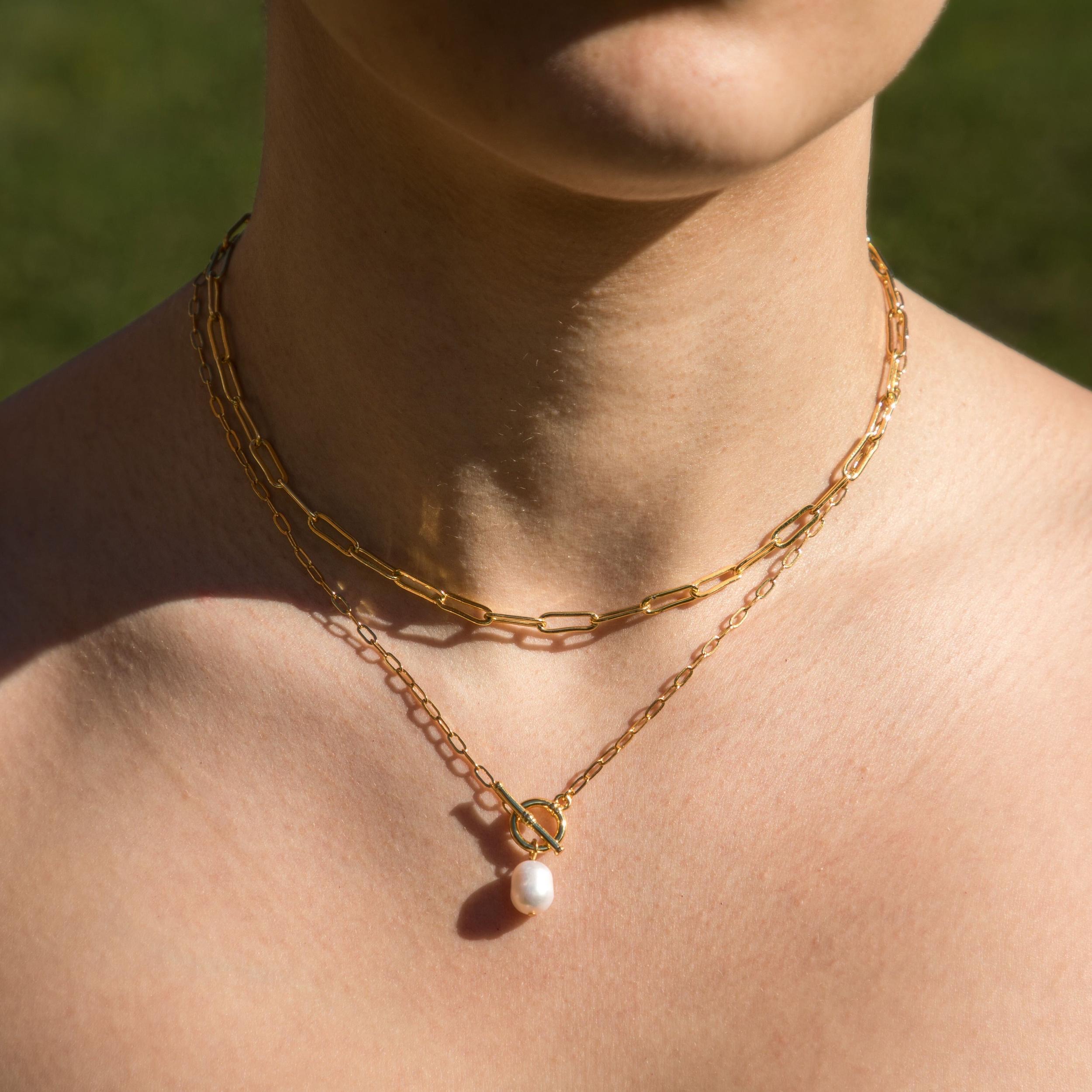 Pearl Link Necklace Product Image