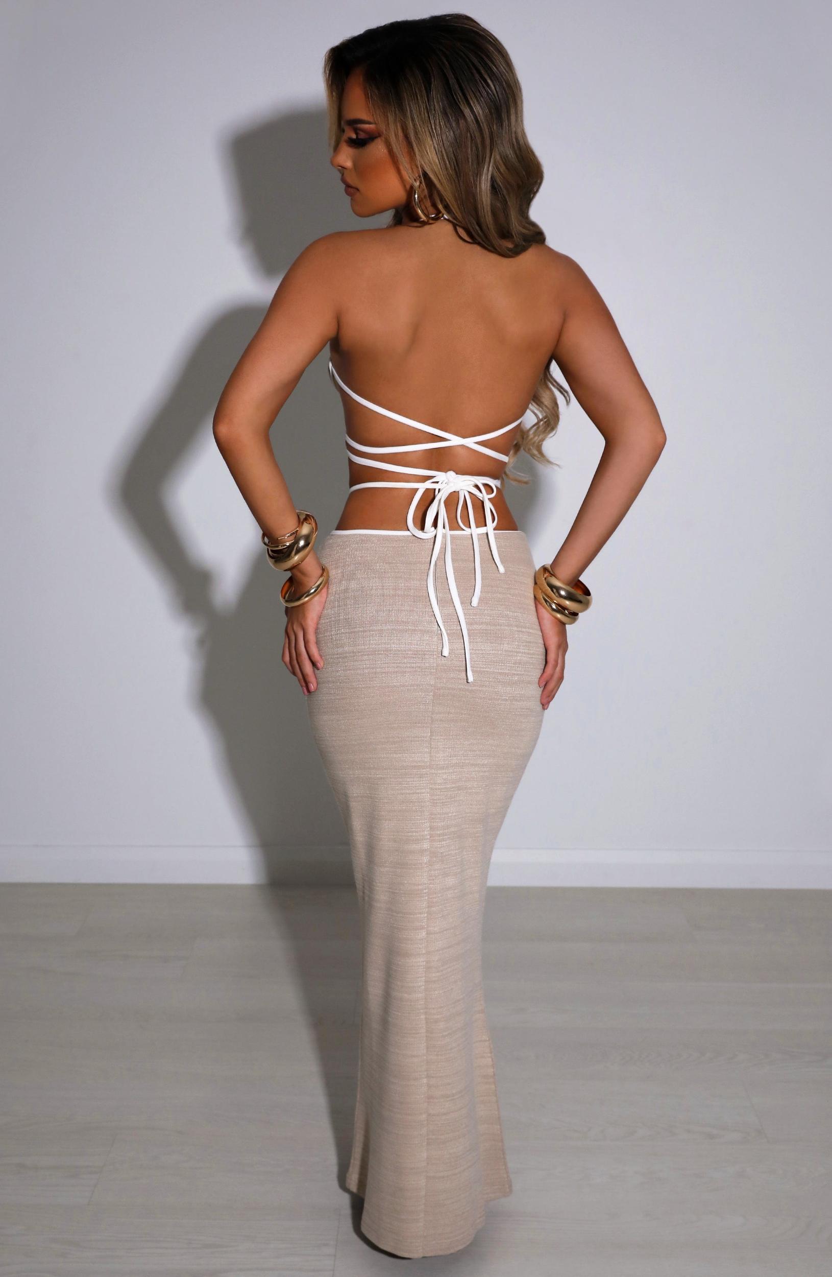 Lelita Maxi Skirt - Beige Product Image