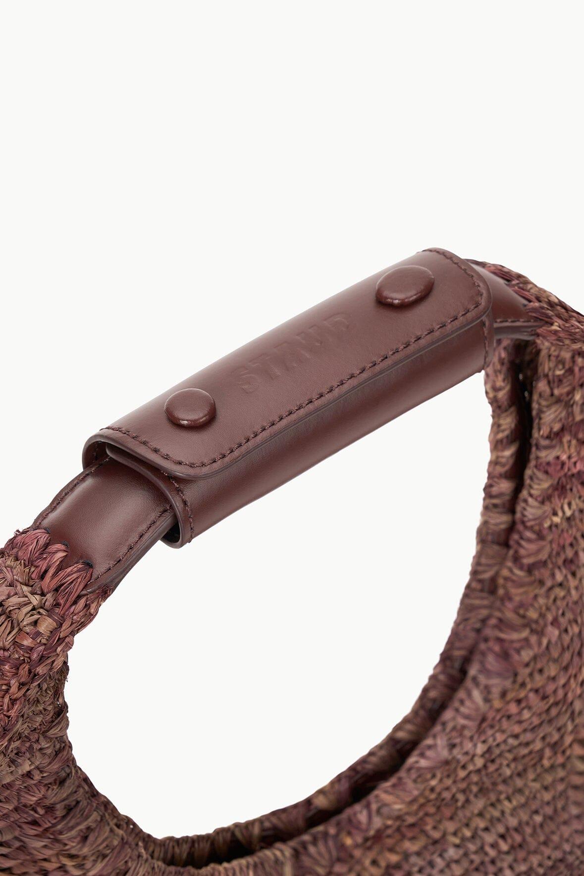 MOON RAFFIA BAG | MAHOGANY Product Image