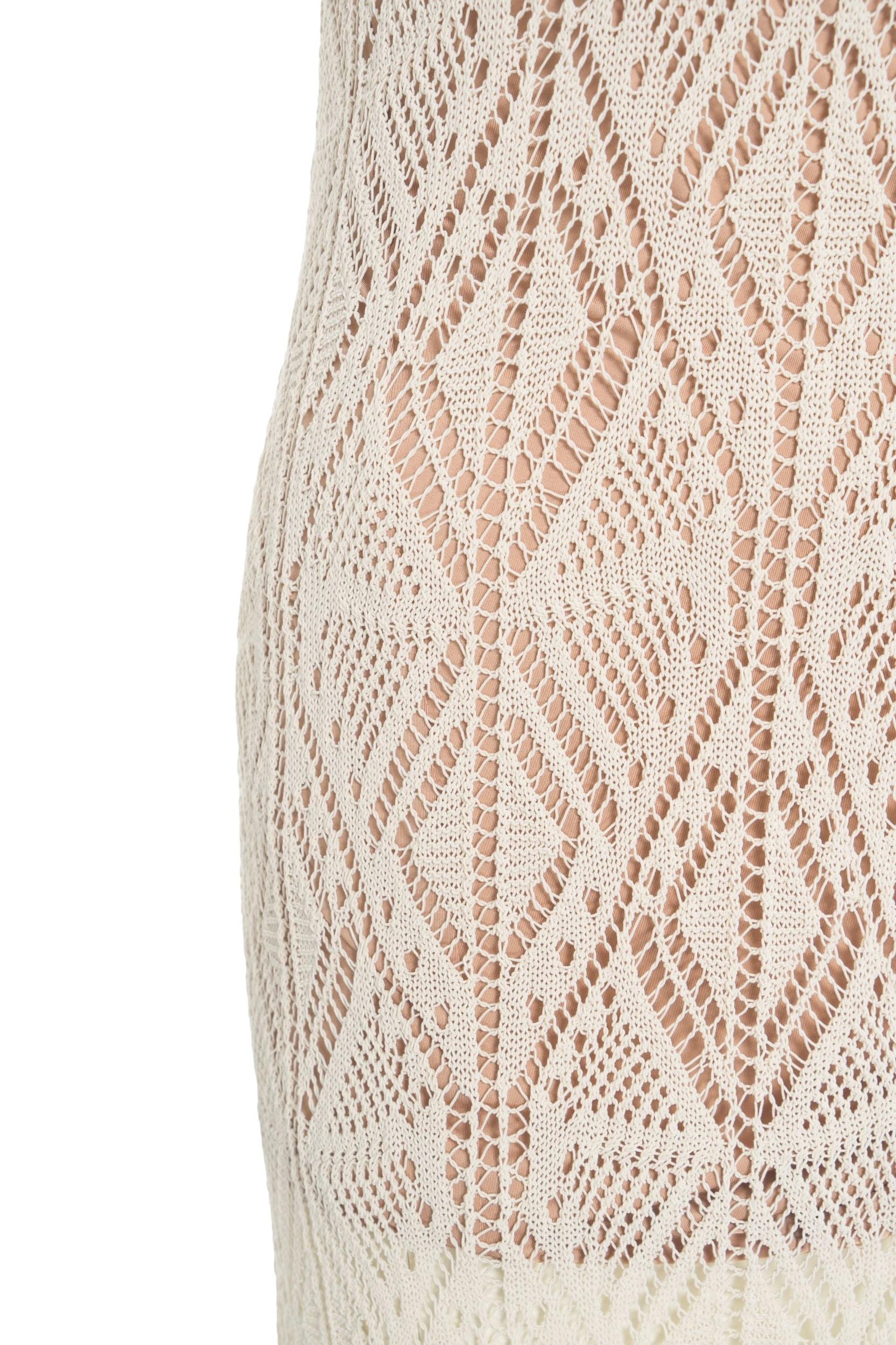Lace crochet maxi dress Product Image