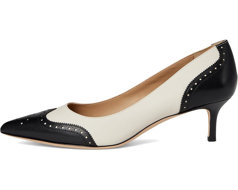 Women's Lauren Ralph Lauren Adrienne Leather Wingtip Pumps Product Image