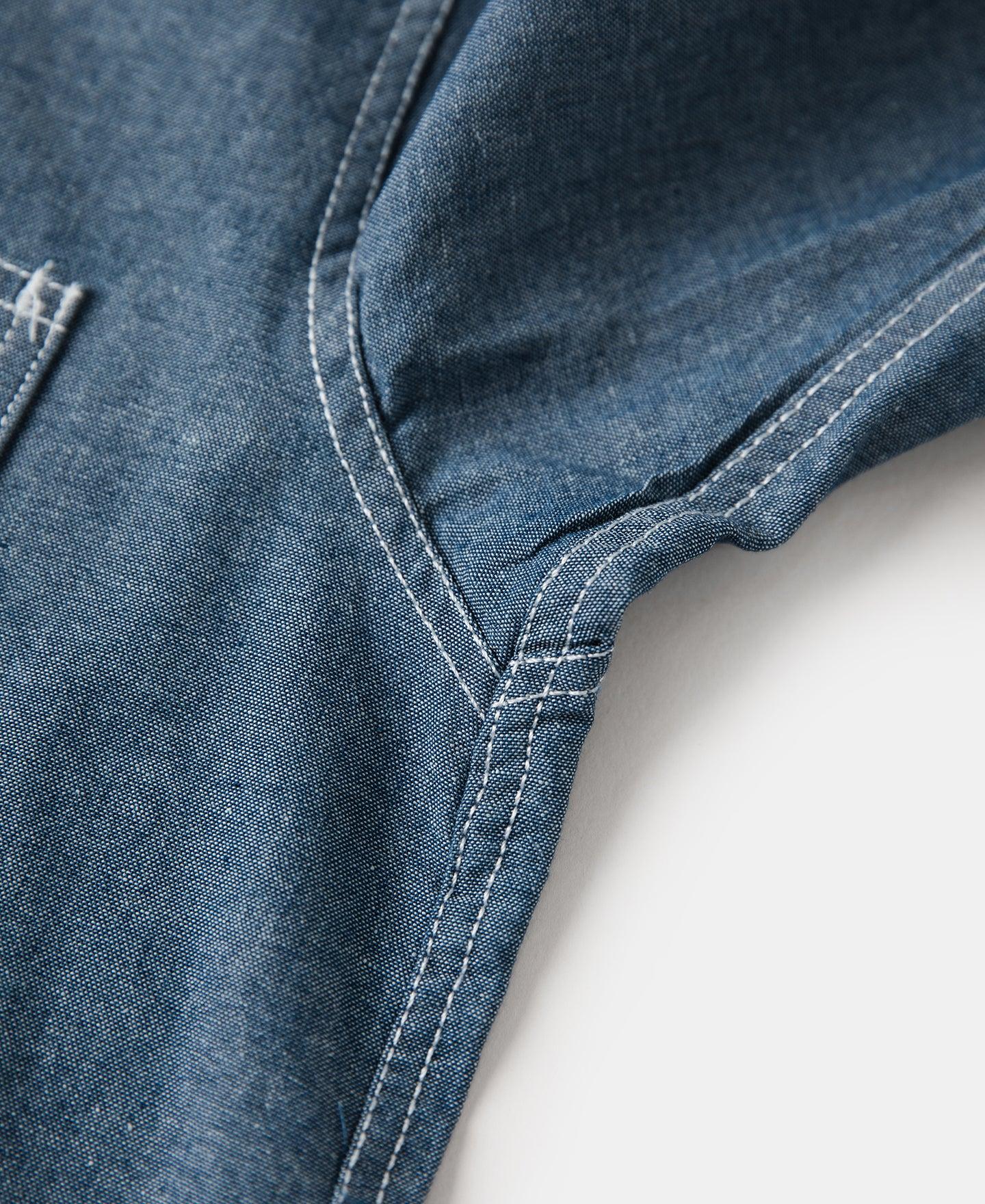 Chambray Short Sleeve Work Shirt Product Image