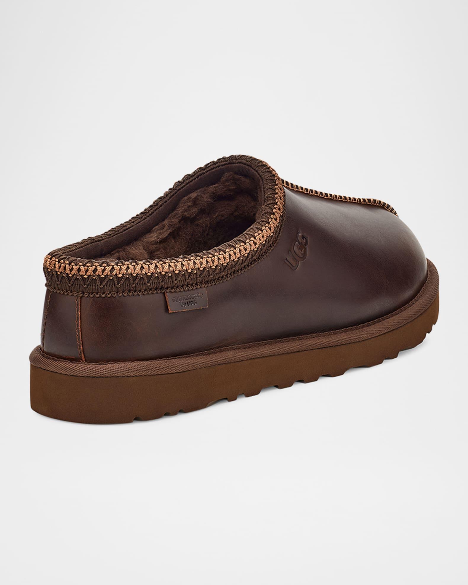 Men's Tasman Leather Winter Mule Slippers Product Image