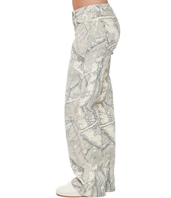 YMI Jeanswear Low Rise Loose Camo Print Pants Product Image