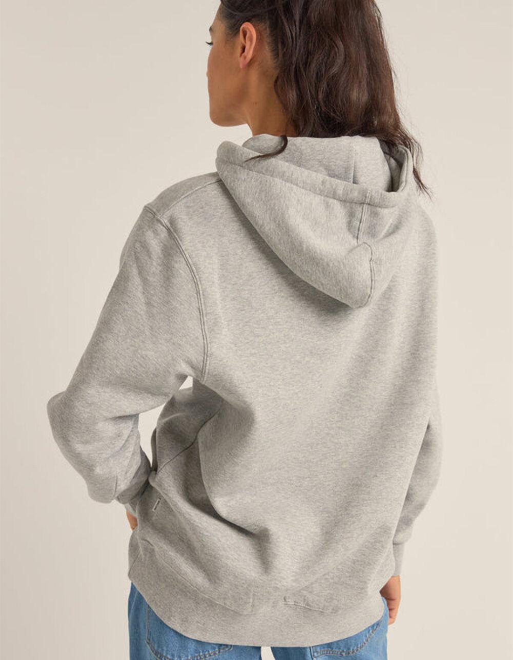 RHYTHM Logo Womens Oversized Hoodie - HEATHER GRAY Product Image