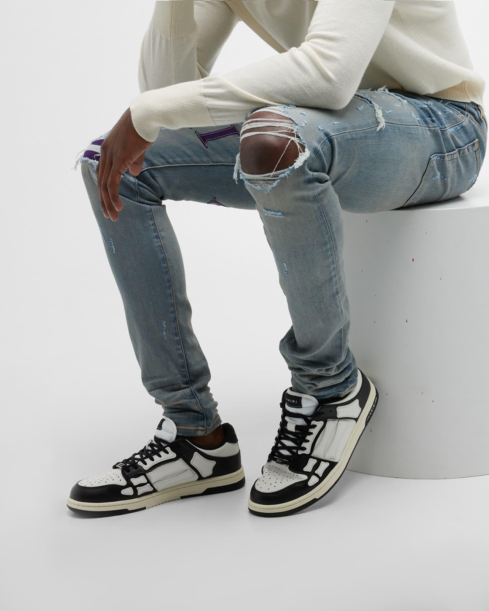 Men's Skel Bicolor Leather Low-Top Sneakers Product Image