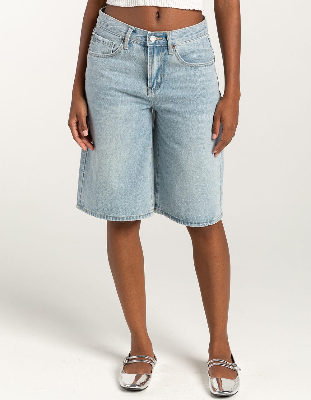 RSQ Womens Baggy Carpenter Jorts - LIGHT WASH Product Image