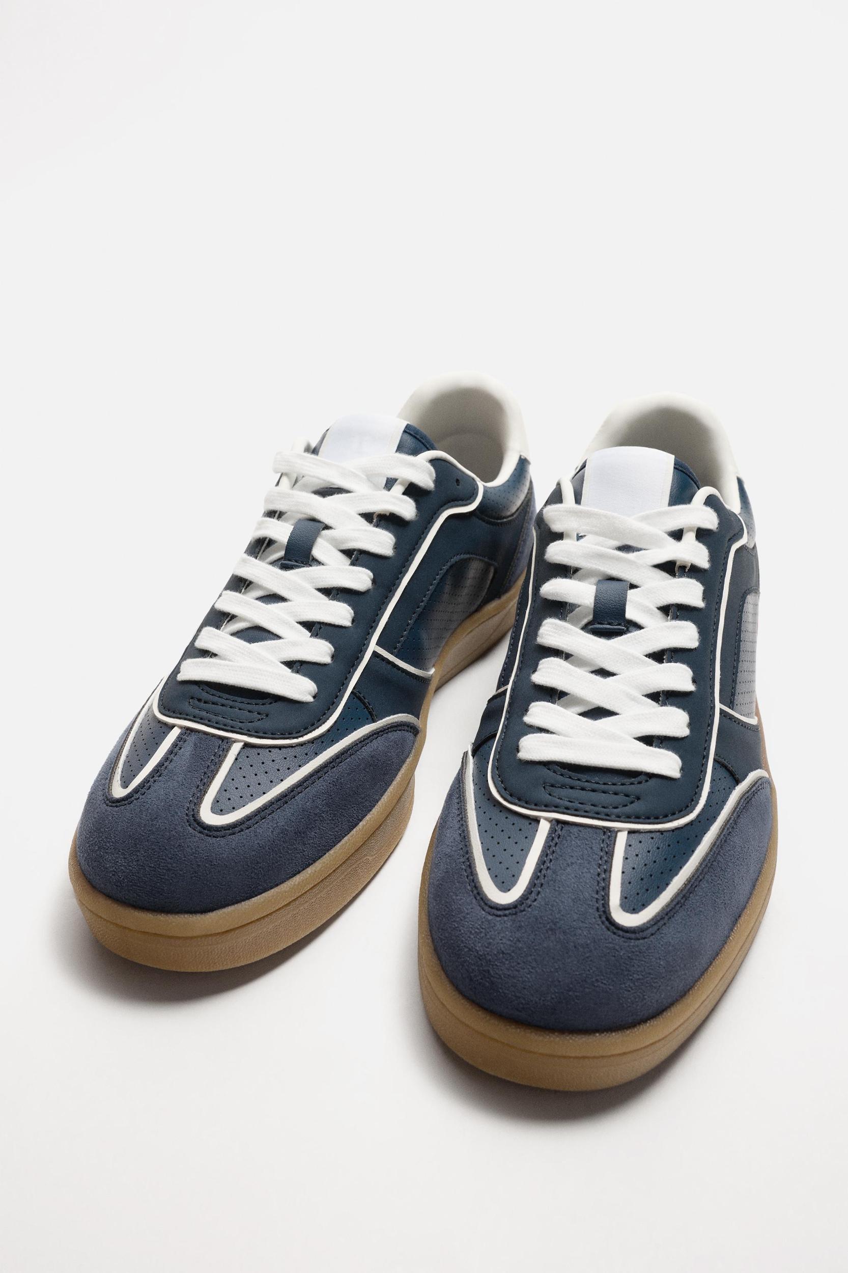 CONTRAST SOLE SNEAKERS Product Image