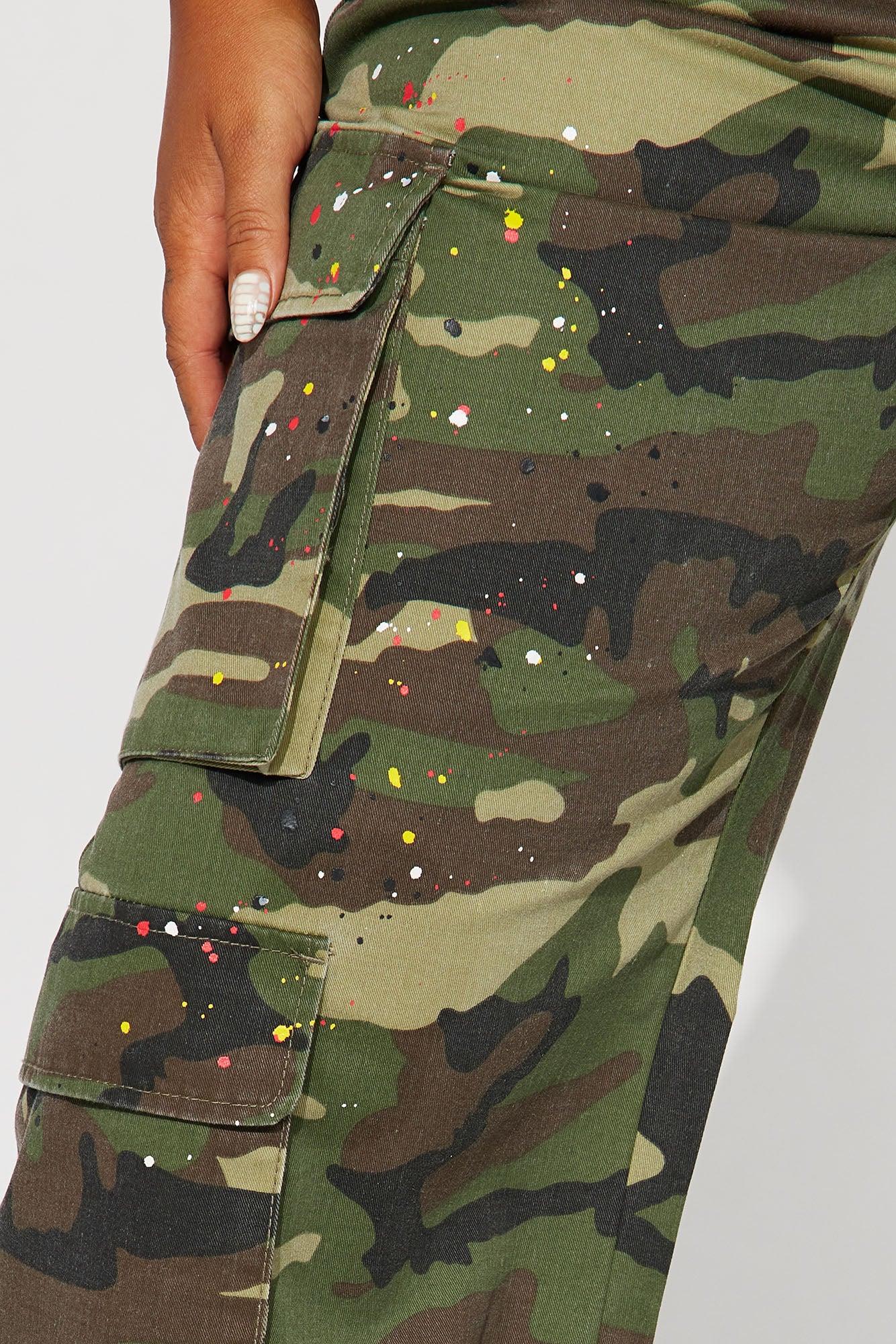 You Lost Me Camo Cargo Pant - Olive/combo Product Image