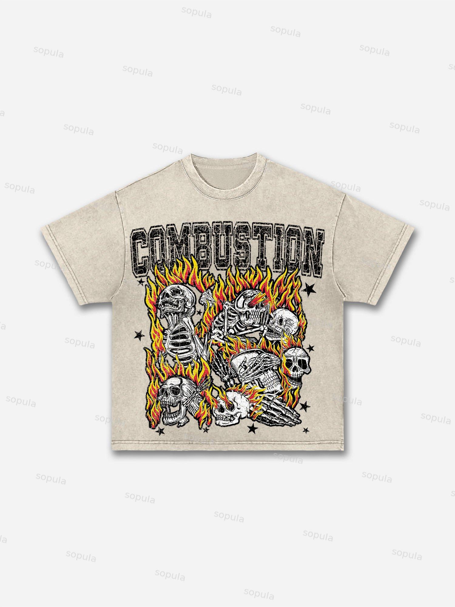 Men's Holy Prayer Vintage Graphic Washed T-Shirt Product Image