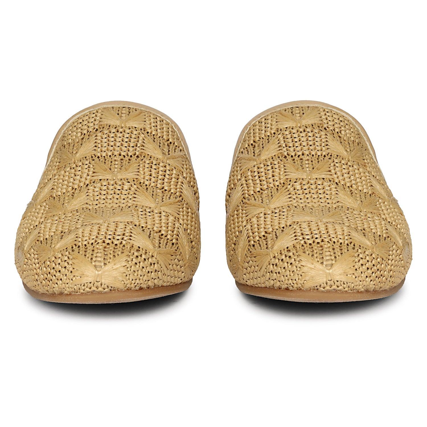 Andrea - Beige Mules Product Image