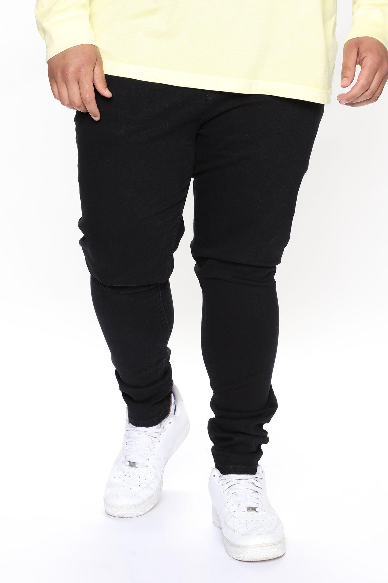 Cornell Stacked Skinny Jeans - Black Product Image
