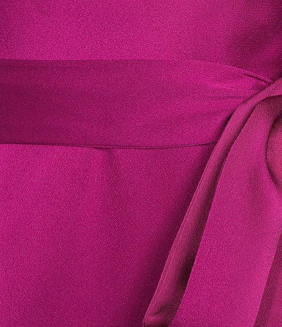 Alex Marie Annalee Satin Cowl Neck Sleeveless Midi Dress Product Image