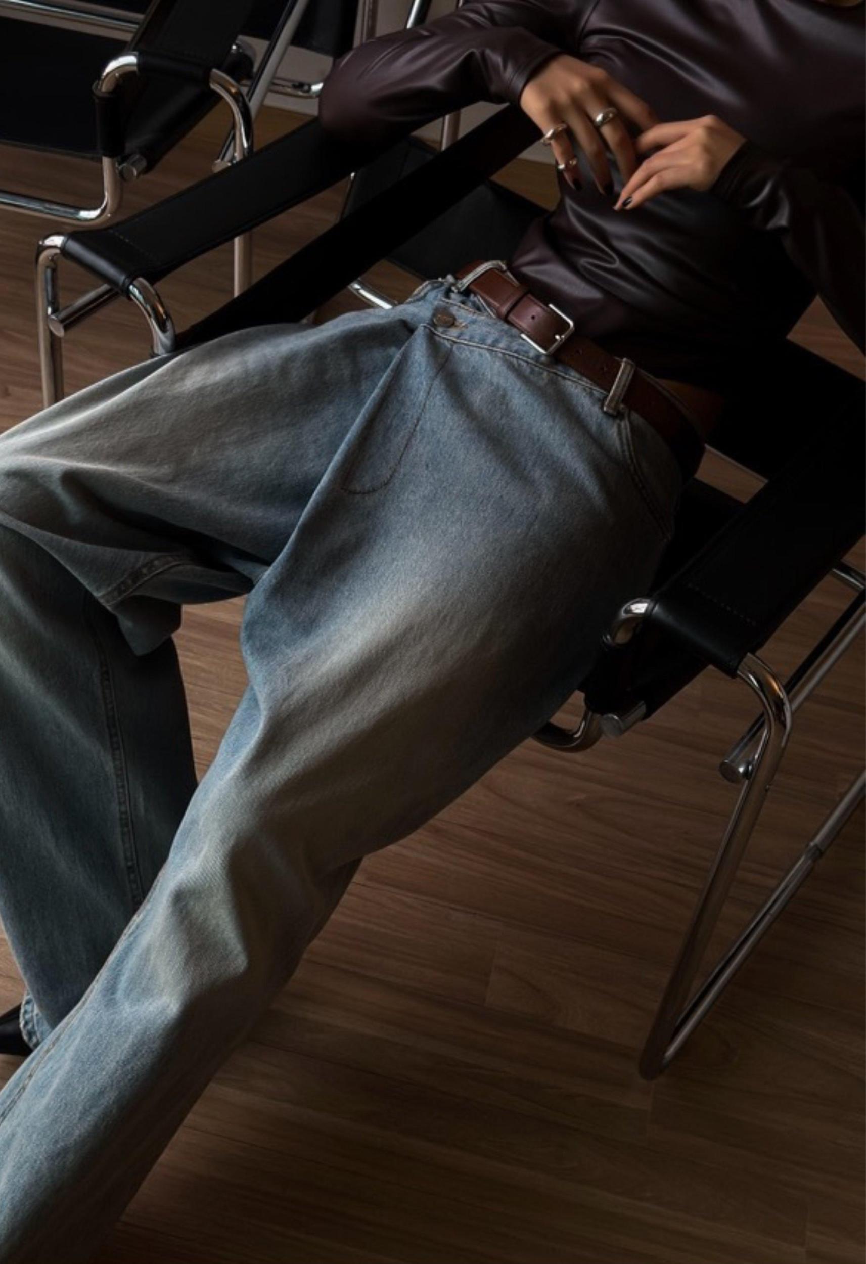 Criss Cross Baggy Jean Product Image