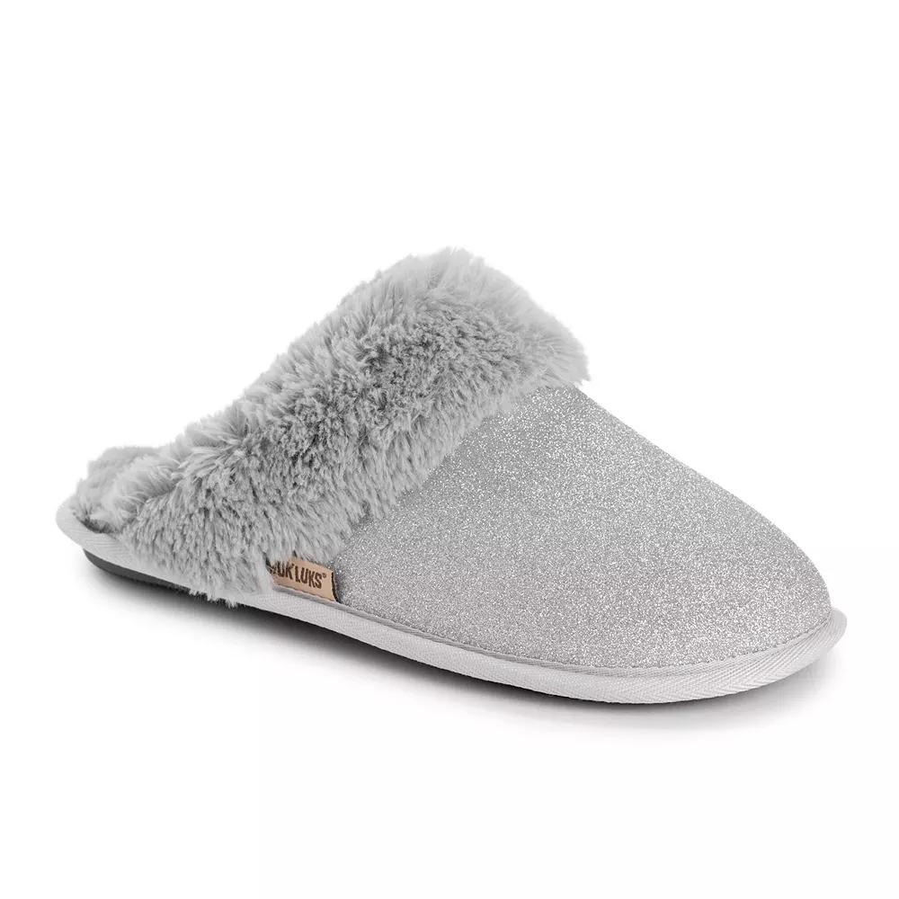MUK LUKS Women's Angled Sparkle Scuff Slippers,  Product Image