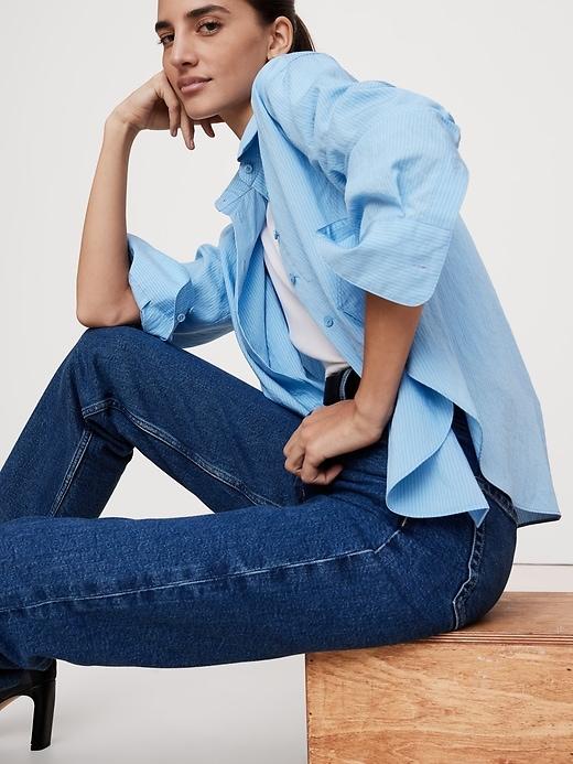 Oversized Side-Split Shirt Product Image