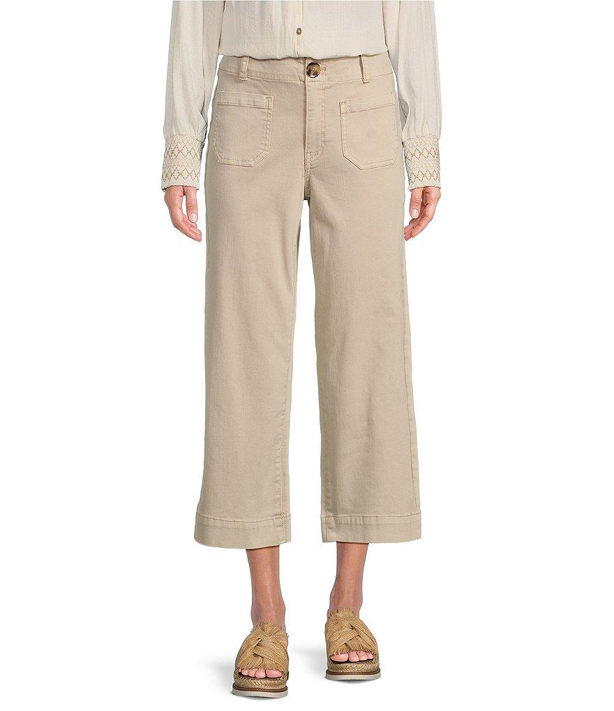 Nurture by Westbound Patch Pocket Wide-Leg Cropped Pants Product Image