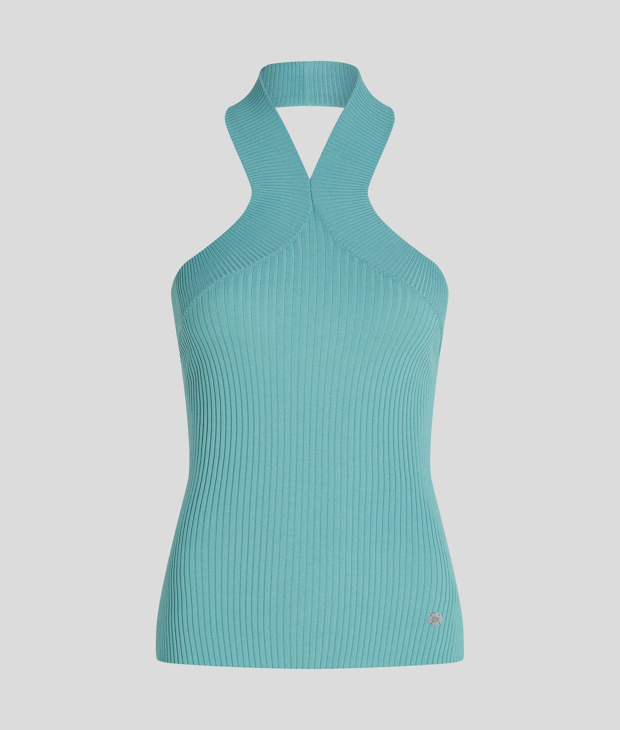 HALTERNECK KNITTED TOP Product Image