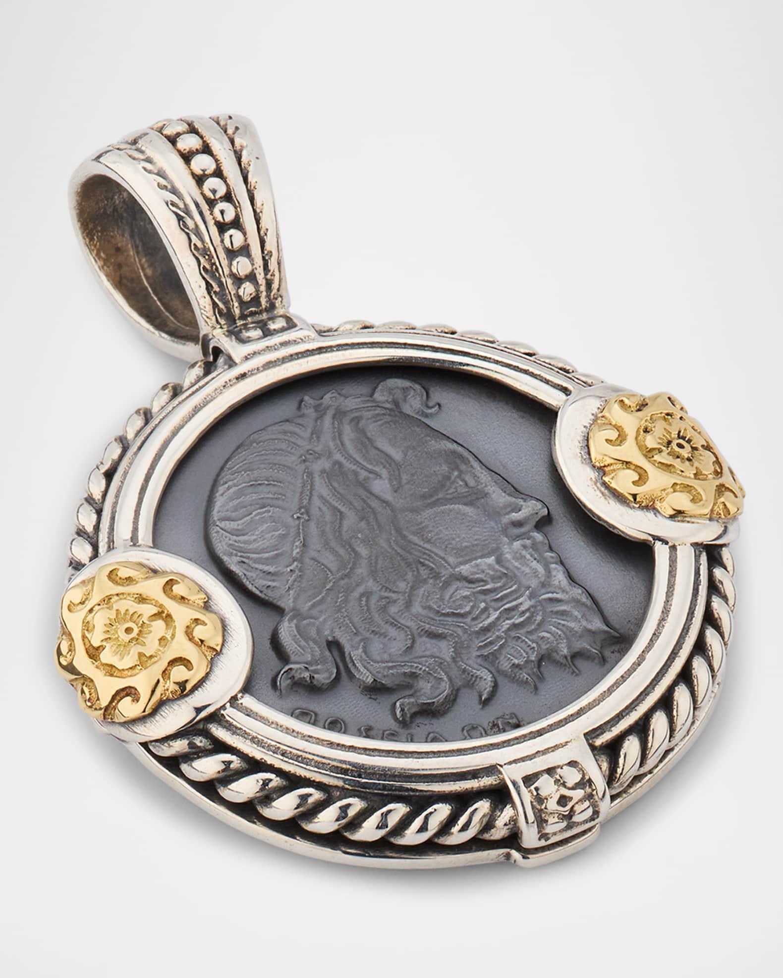 Men's Hydra Hematite Coin Pendant Product Image