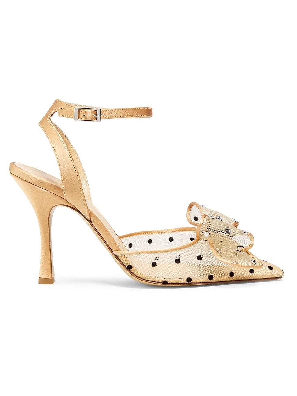 Womens Diamante Bow Pumps Product Image