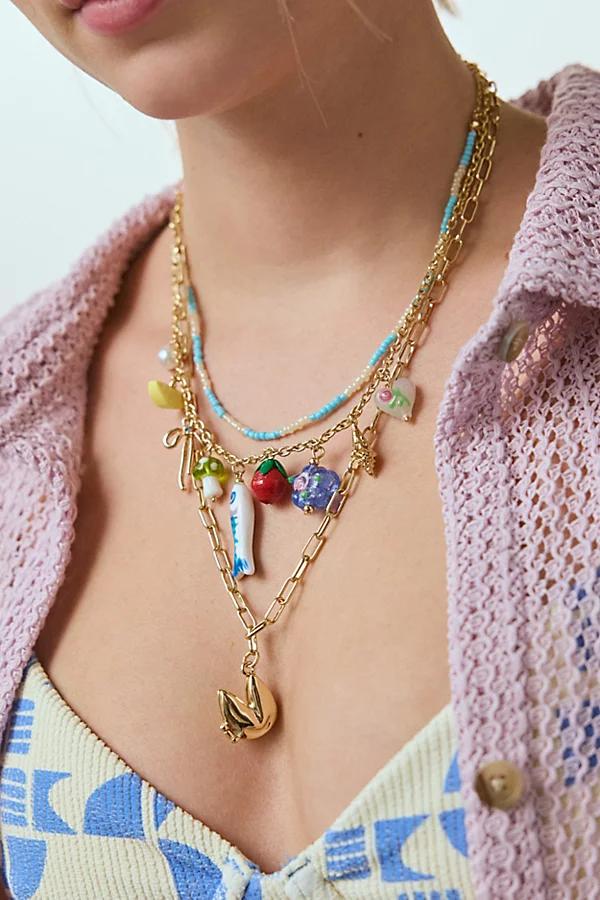 Tapas Triple Layering Charm Necklace Set Womens at Urban Outfitters Product Image