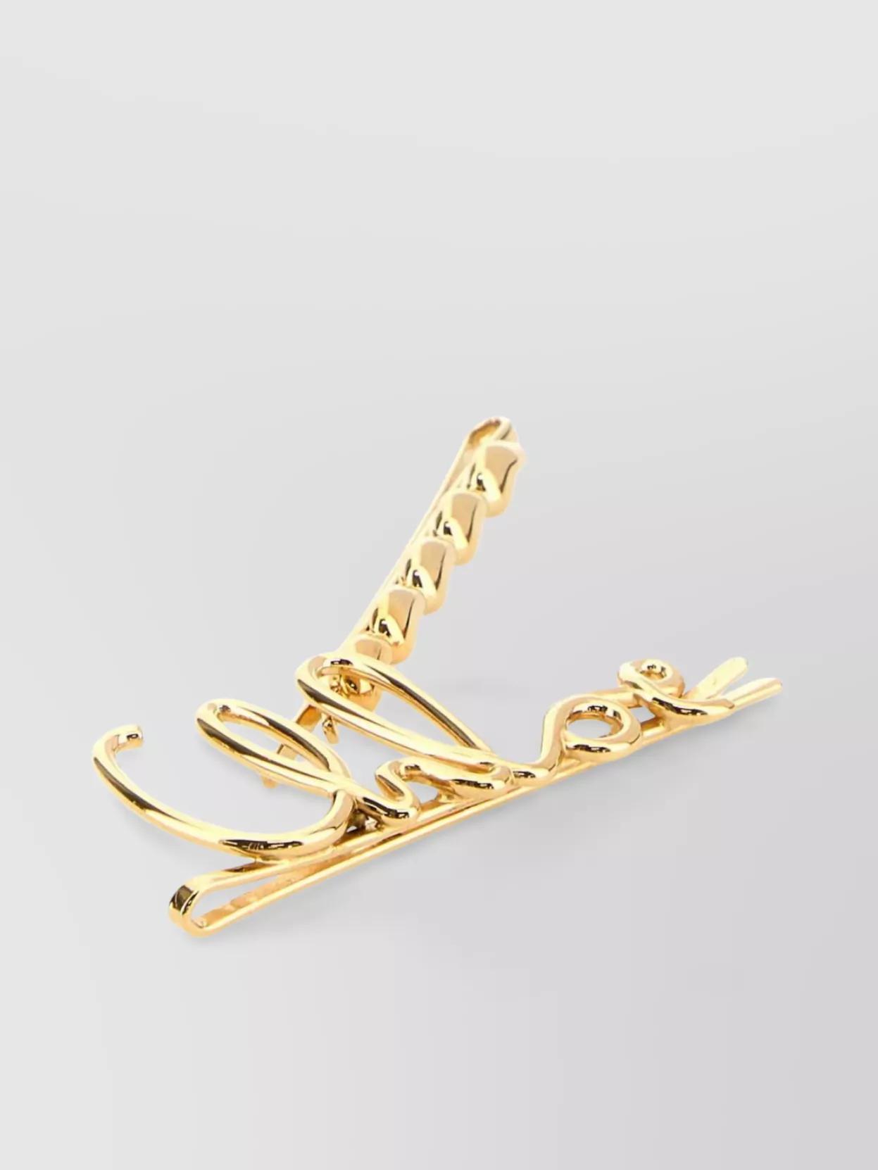 CHLOÉ Iconic Hair Clips Accessories In Metallic Product Image