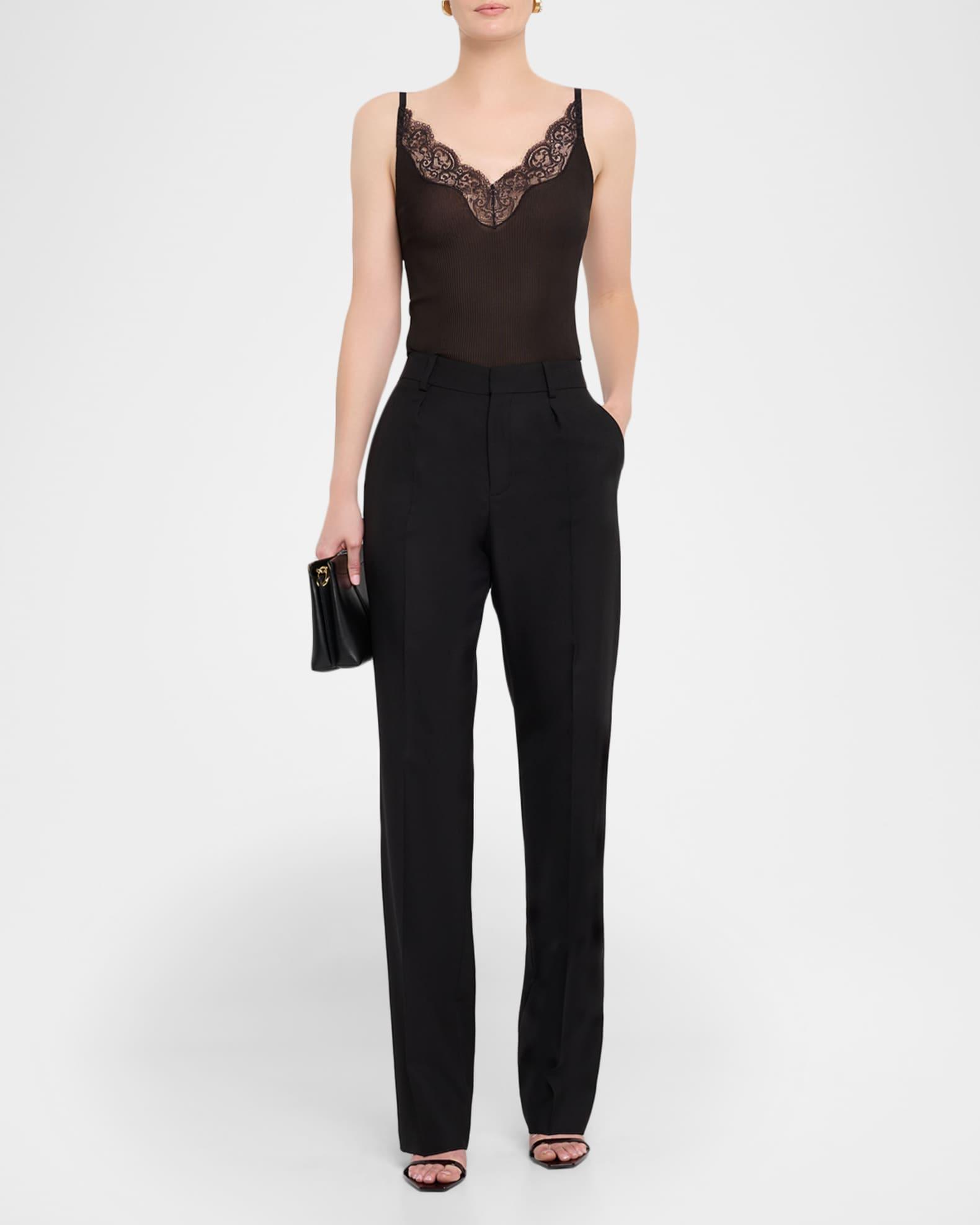 Wool Straight-Leg Suiting Trousers Product Image