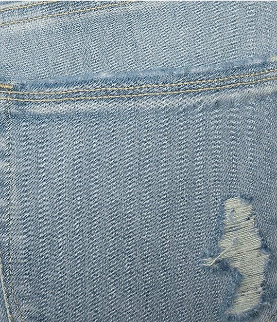 Good American Good Legs Soft-Tech Mid Rise Crop Mini Boot Jeans Product Image