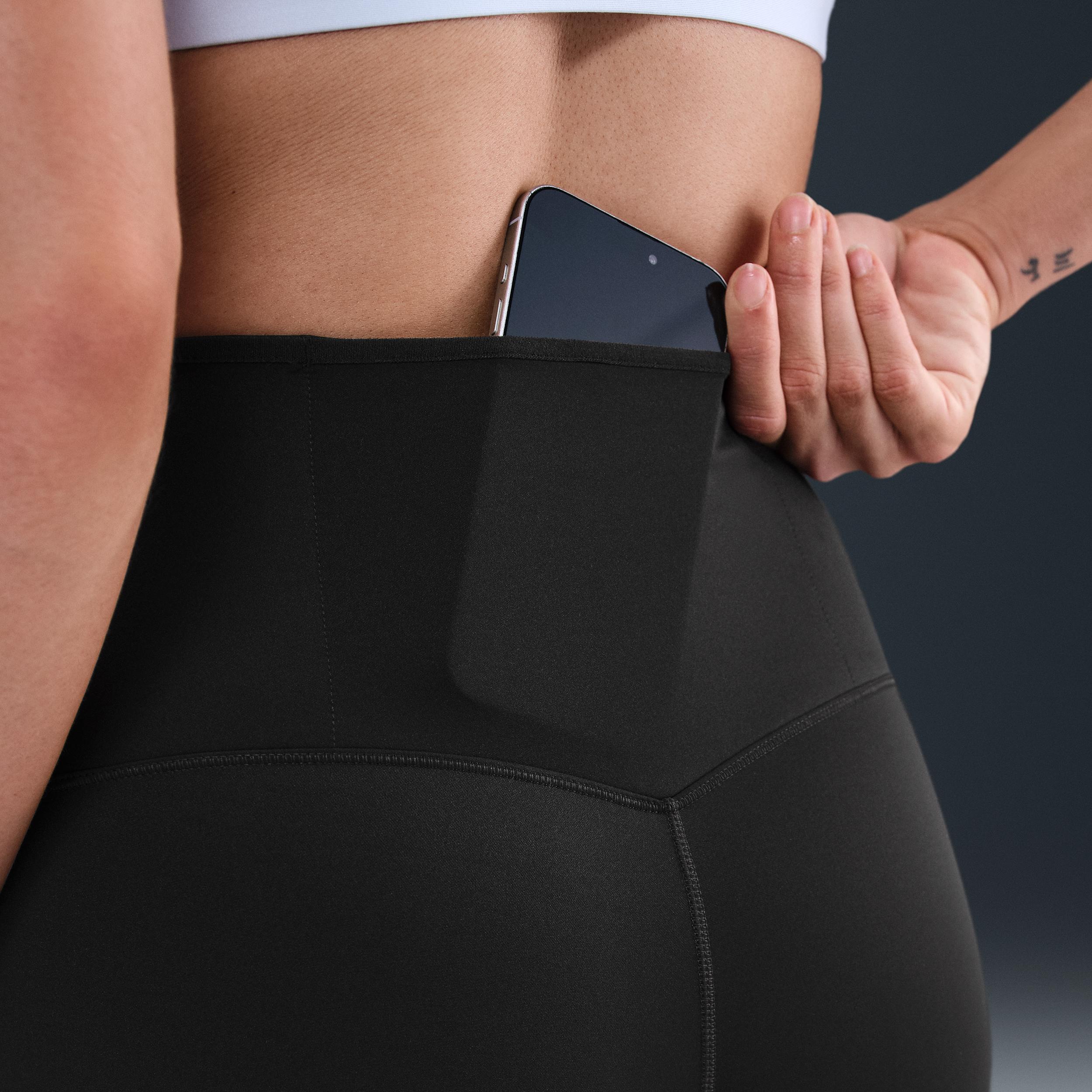 Nike Womens Go High-Waisted 7/8 Leggings with Pockets | HQ4319-010 Product Image