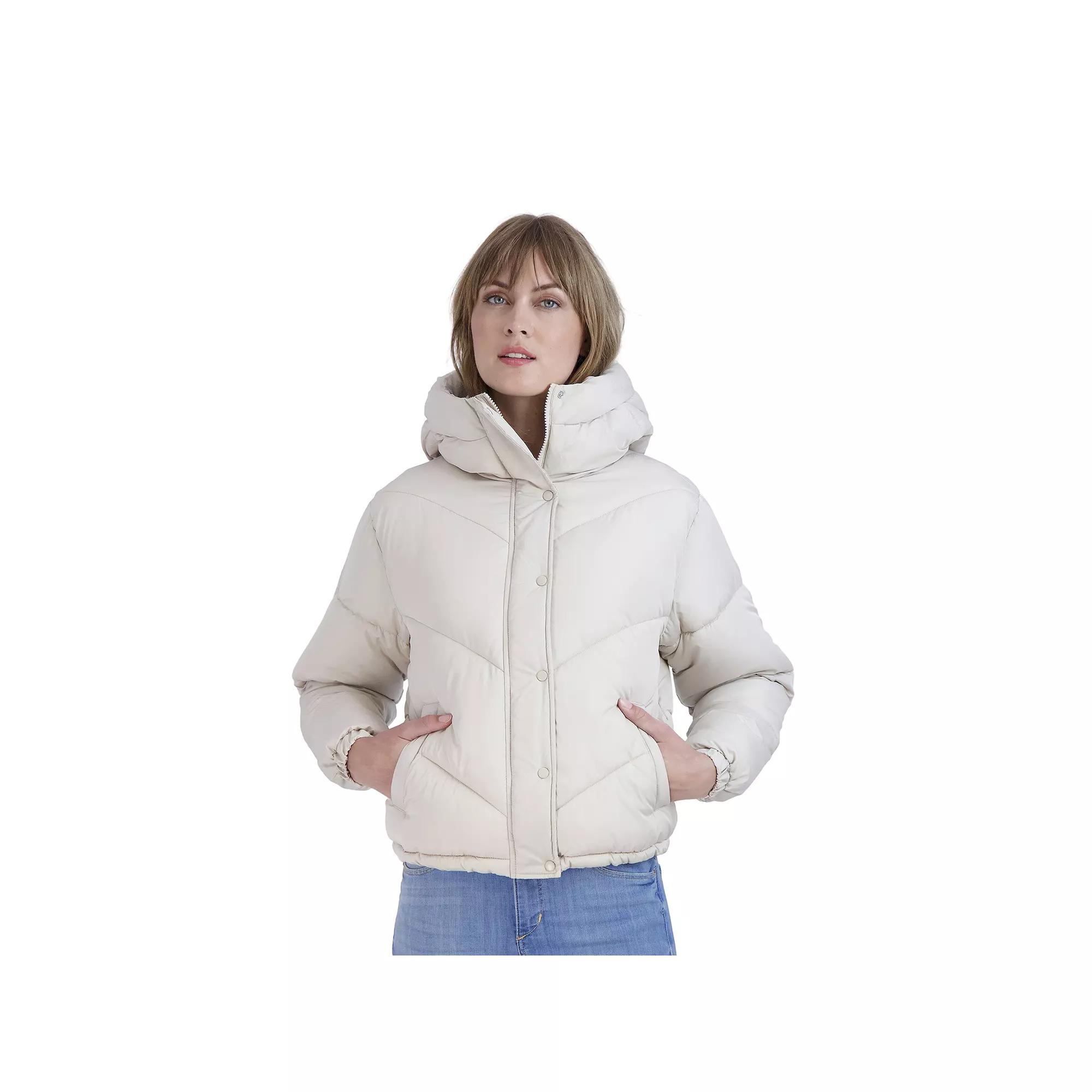 Juniors' Sebby Short Puffer Jacket, Women's,  Product Image
