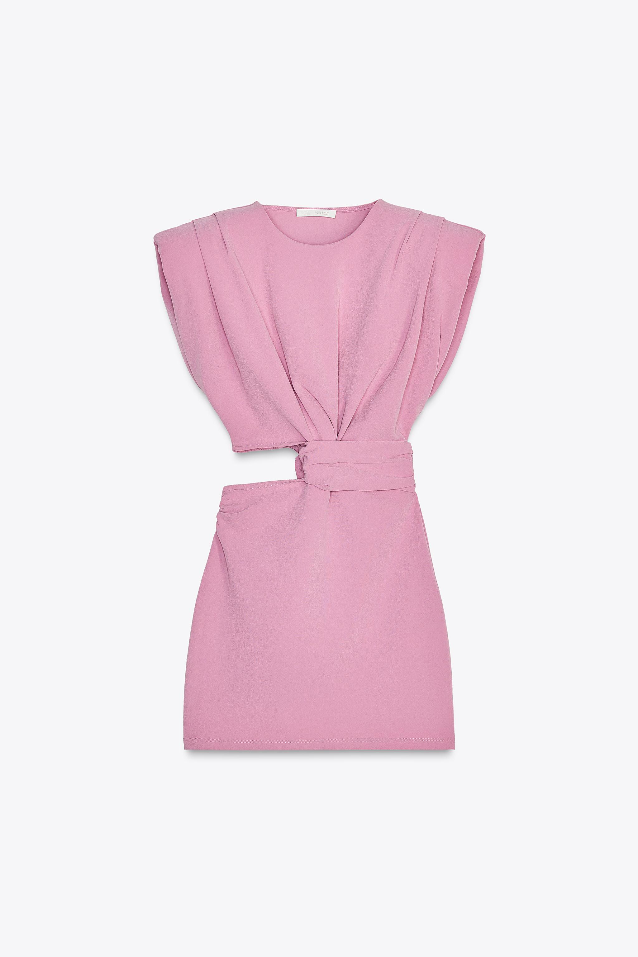 CUT OUT SHOULDER PAD DRESS Product Image