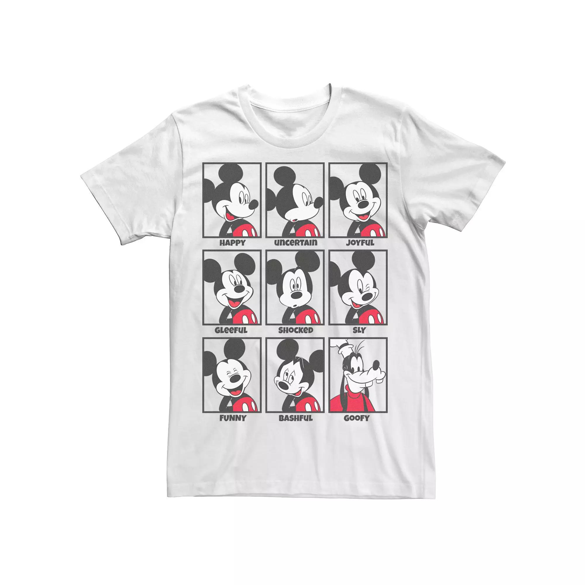 Disney's Mickey Mouse Emotions Goofy Smile Men's Tee,  Product Image