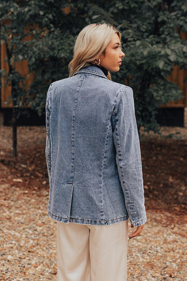 Dreaming Of Soho Denim Blazer Product Image