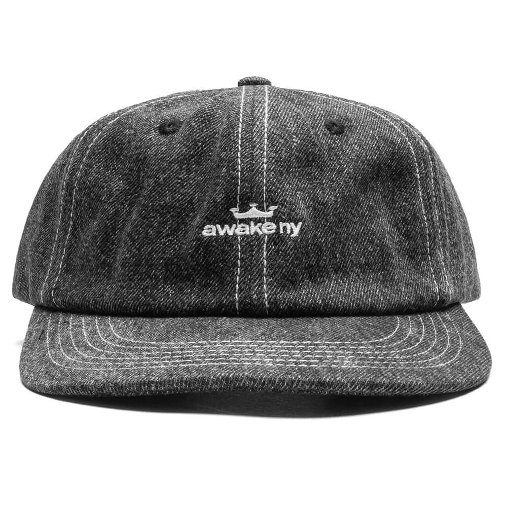 Crown Logo Denim Hat - Black Product Image
