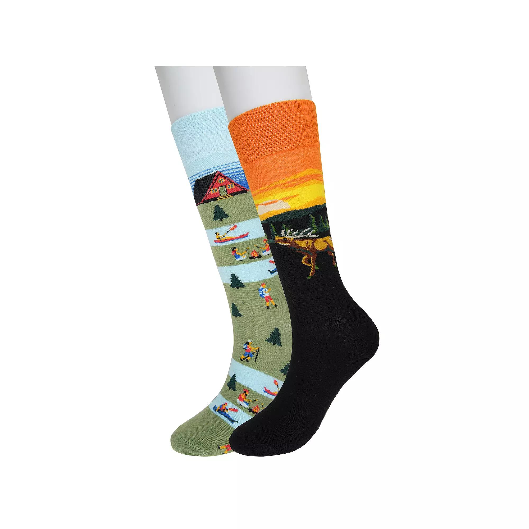 Men's Twisted Toes Novelty Socks, Kayaking Product Image