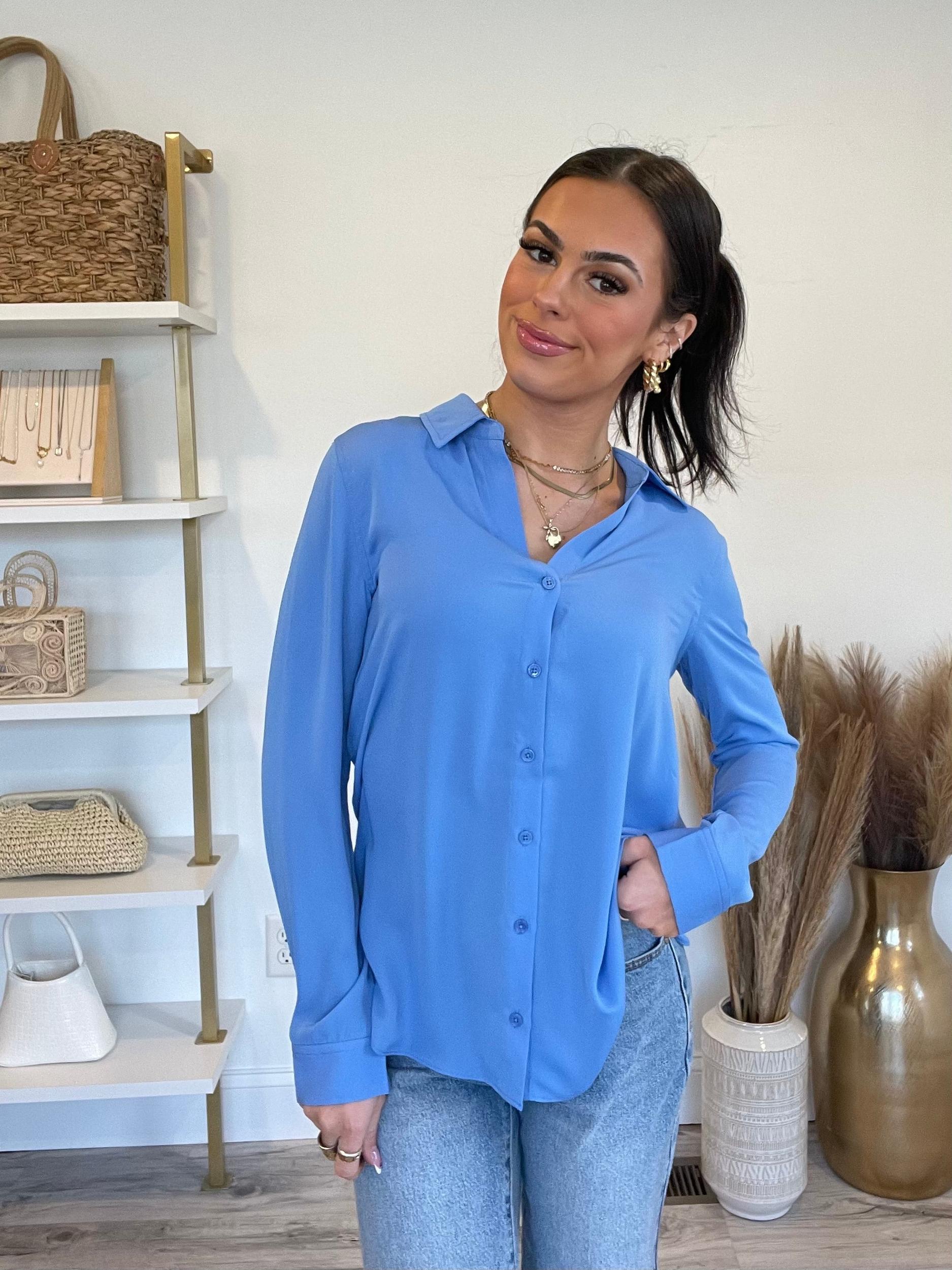 FINAL SALE May Collared Button Down Shirt Product Image