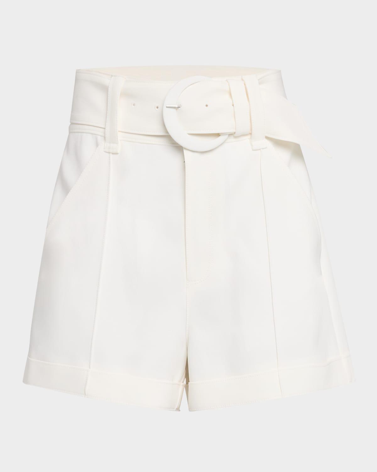 Womens Aldi Belted High-Waisted Shorts Product Image