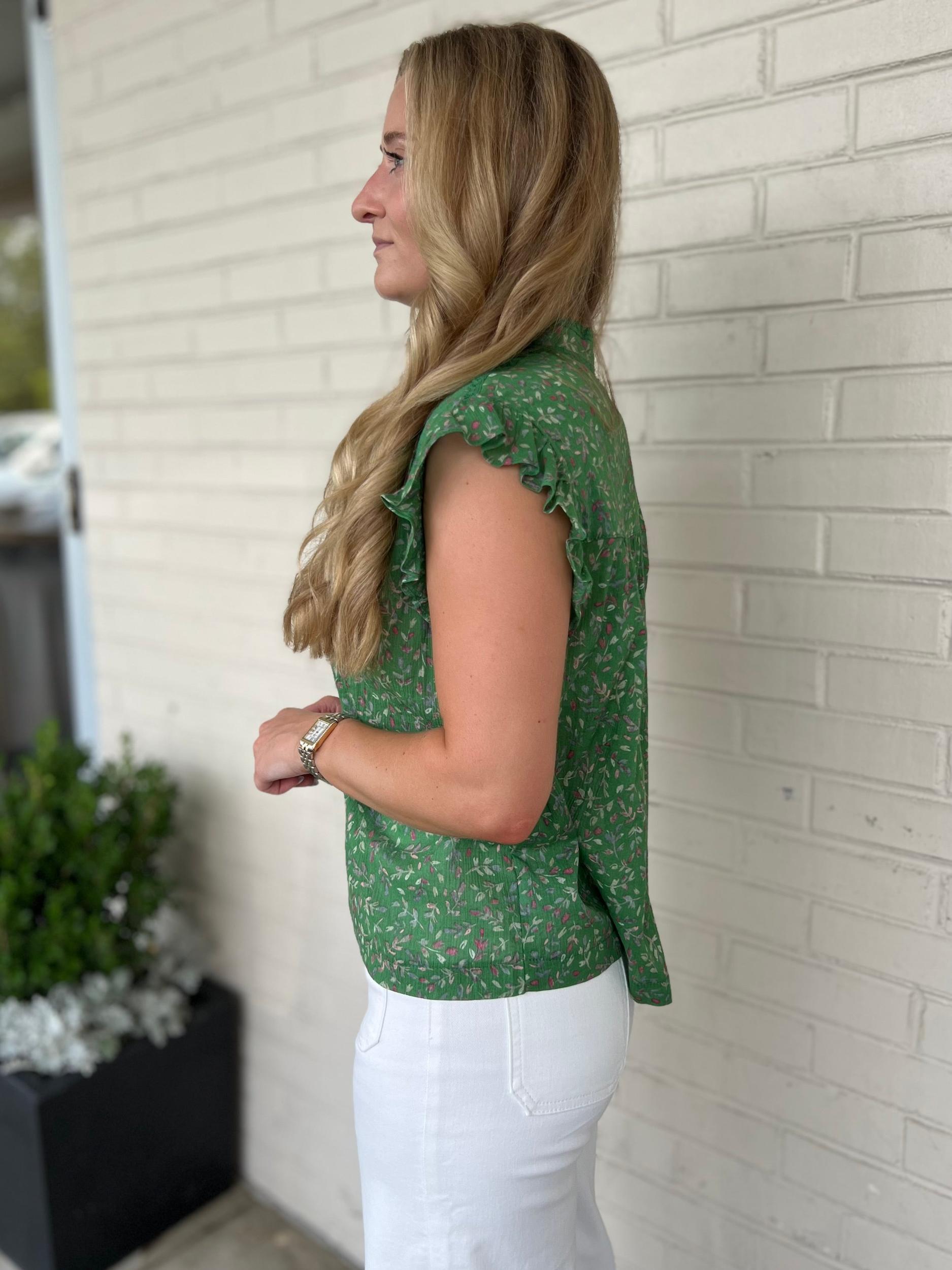 Brooklyn Ruffle Tie Front Top Product Image