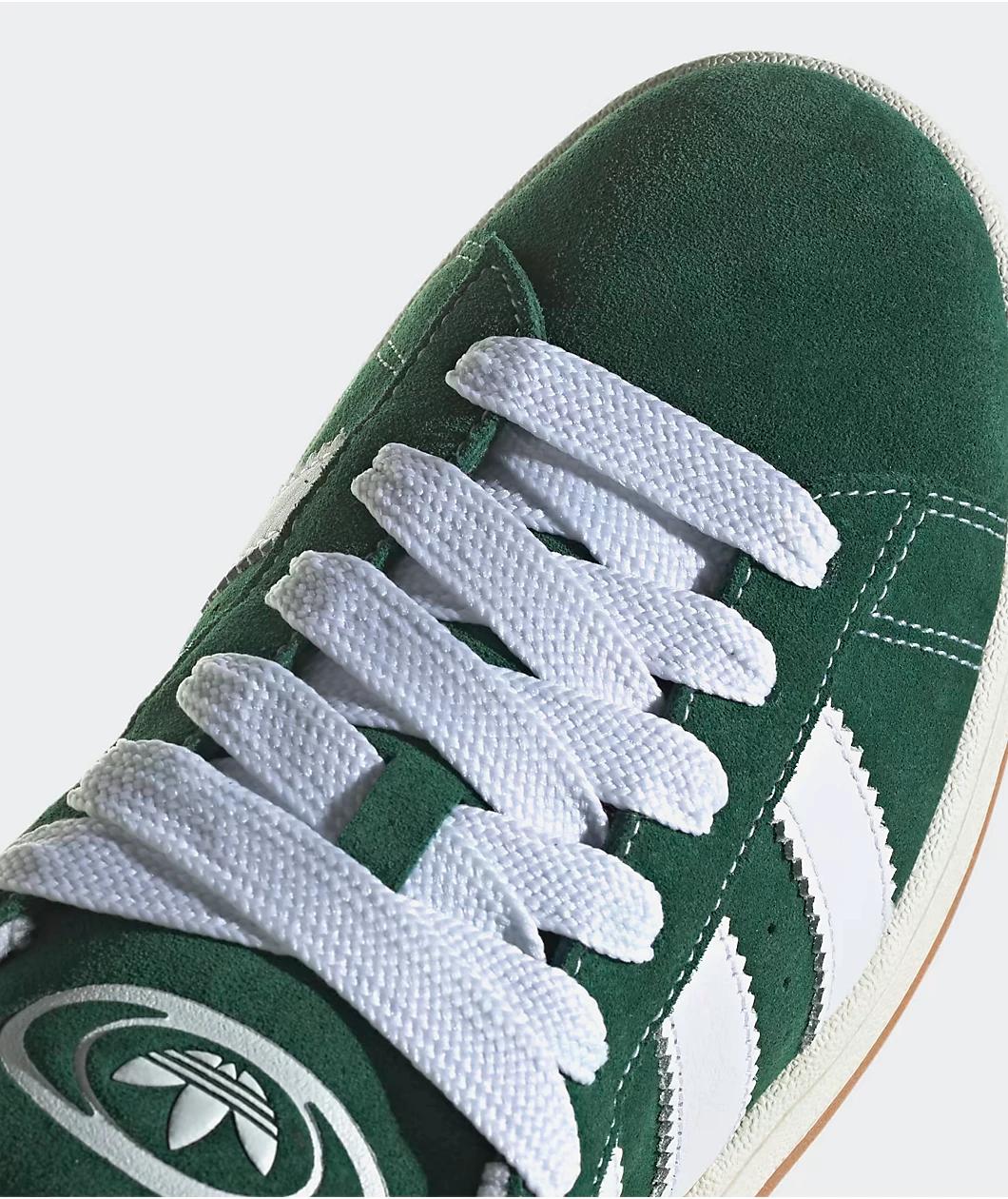 adidas Originals Campus 00s Dark Green & Cloud White Shoes Product Image