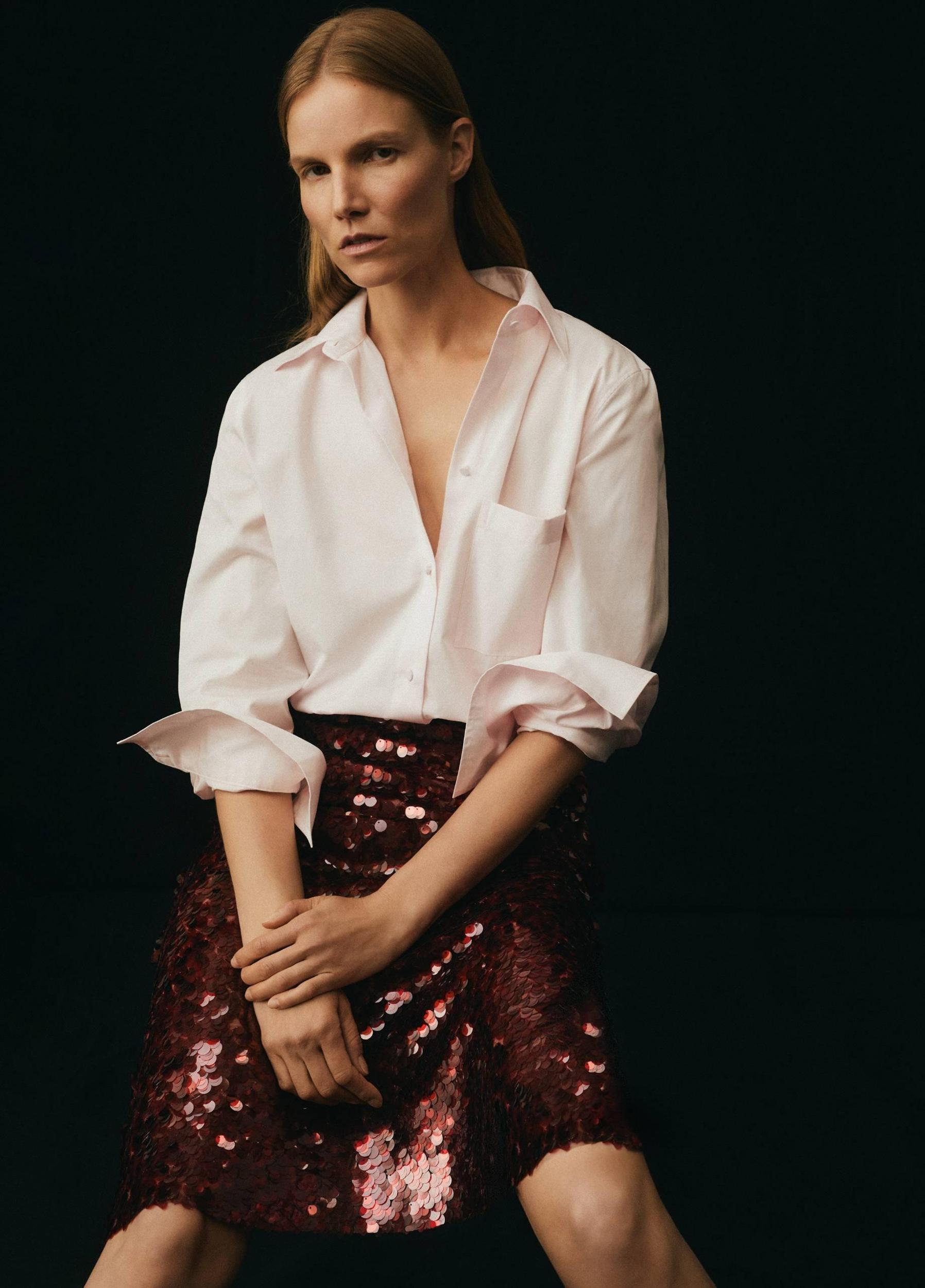 Paillette Bias Skirt Product Image