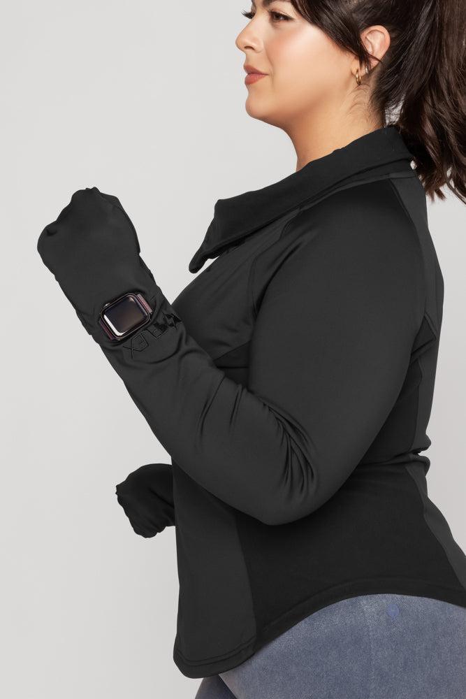 Chasing Pavements Mockneck Pullover - Black Product Image