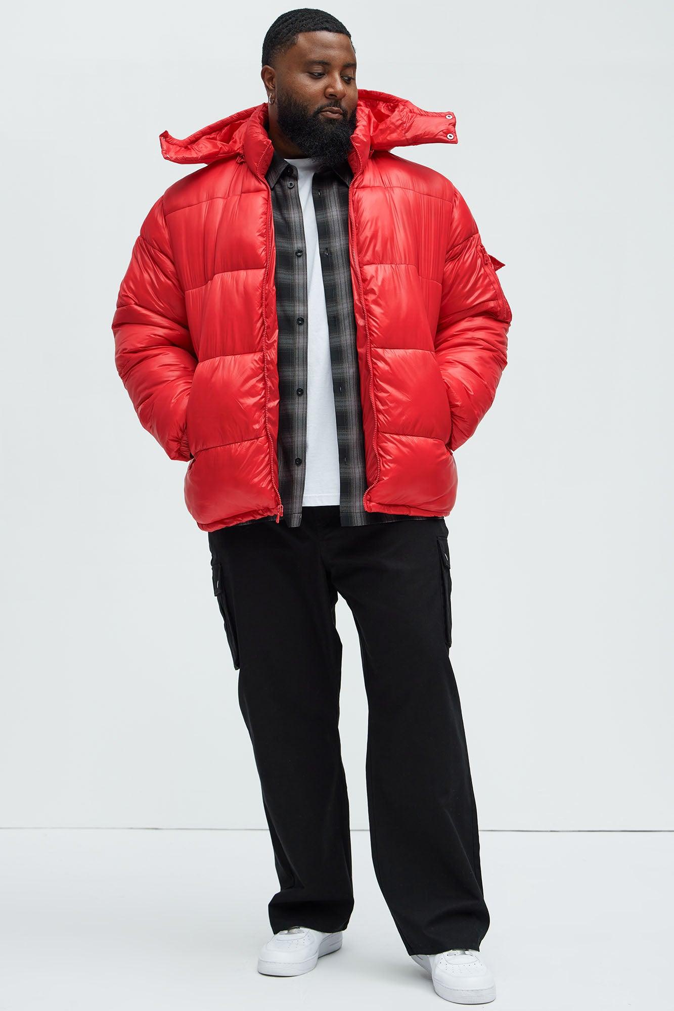 Nixer Puffer Jacket - Red Male Product Image