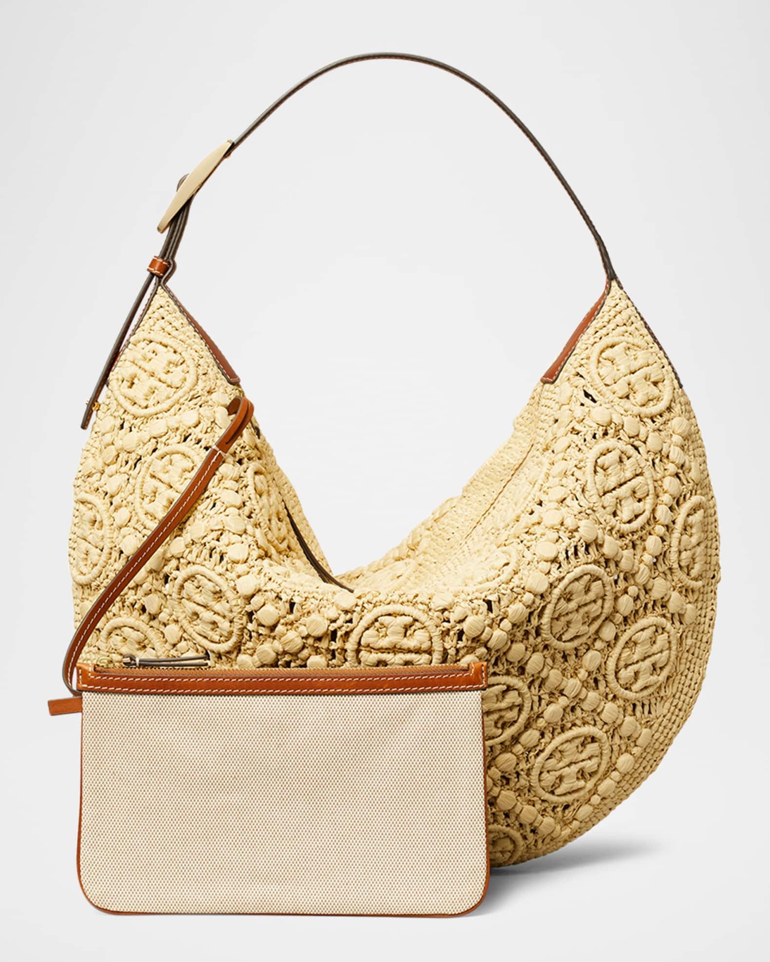 T Monogram Raffia Balloon Bag Product Image