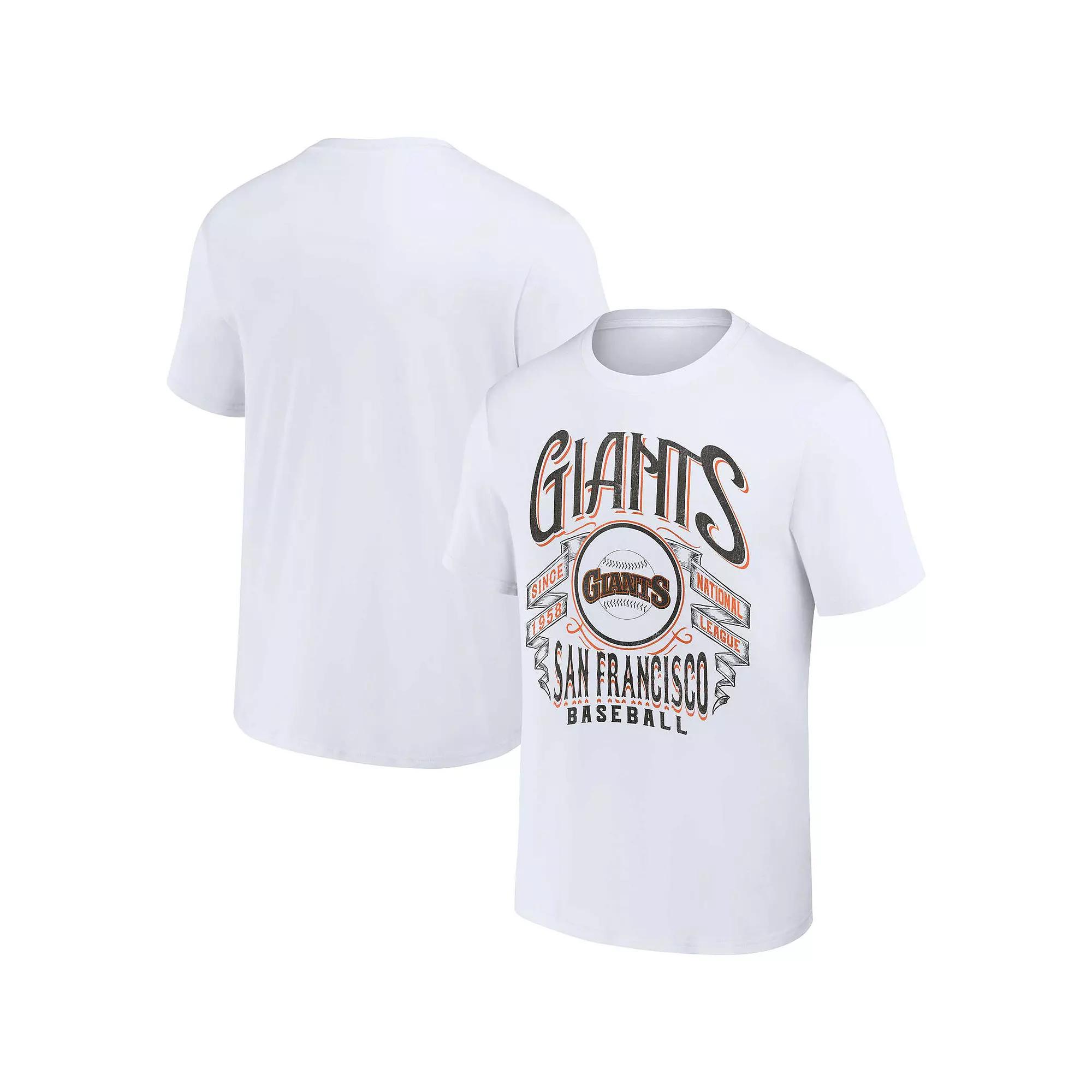Men's Darius Rucker Collection by Fanatics White San Francisco Giants Distressed Rock T-Shirt, Size: Small Product Image
