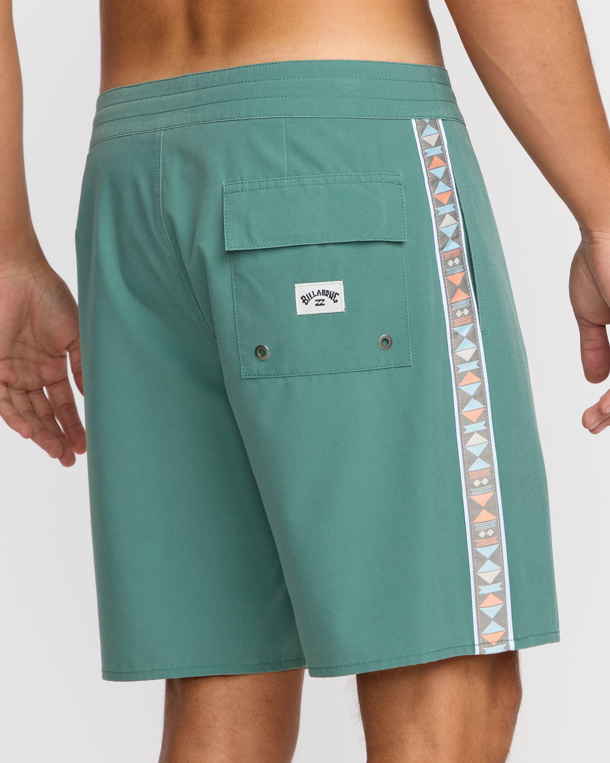 Wategos Lo Tide 19" Boardshorts - Sage Green Male Product Image