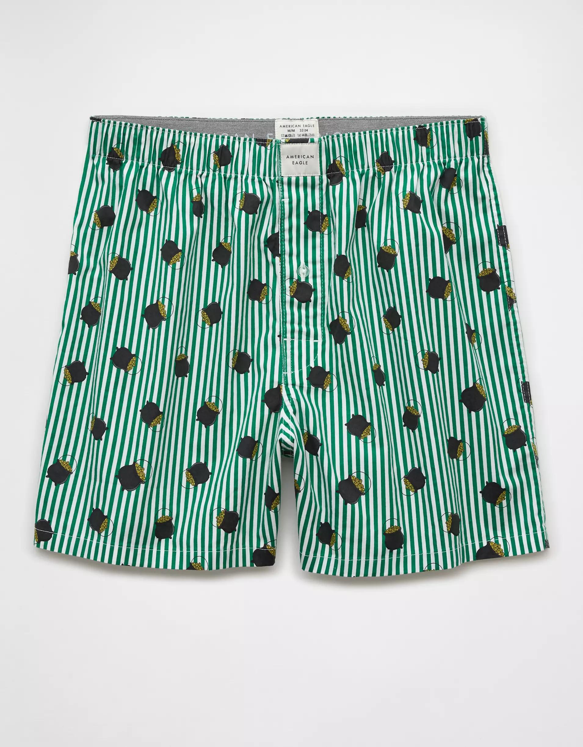 AEO Men's St. Patrick's Day Pot Of Gold Stretch Boxer Short Product Image