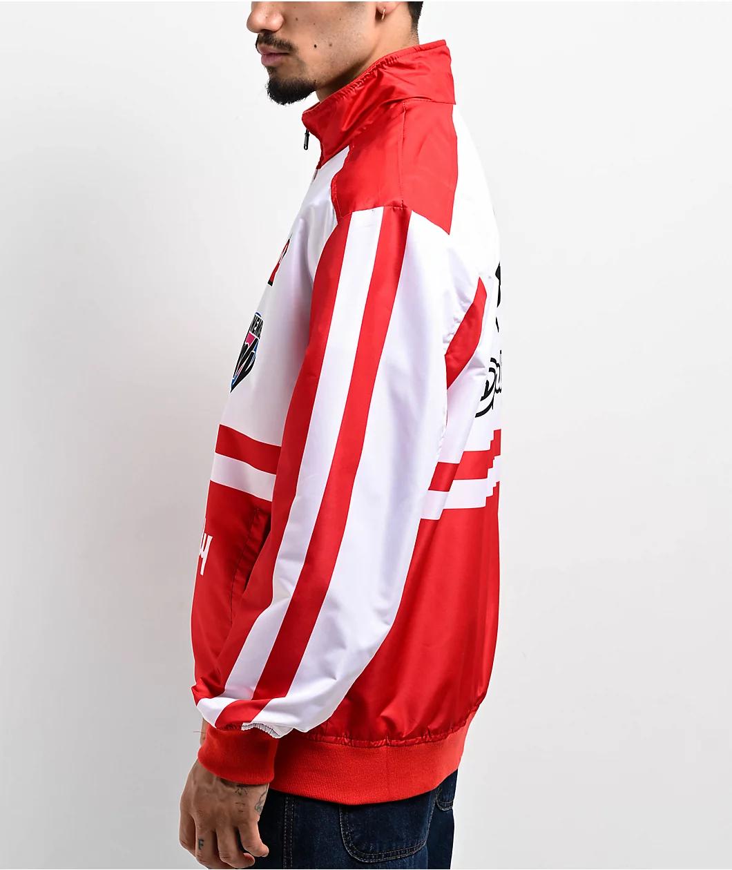 Members Only Racing Team Red Zip Jacket Product Image