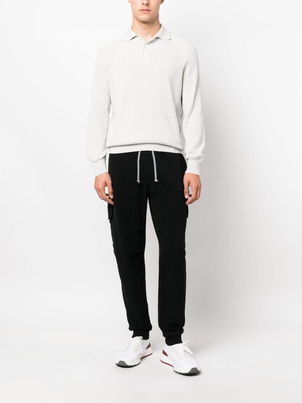 drawstring cargo cotton trousers Product Image